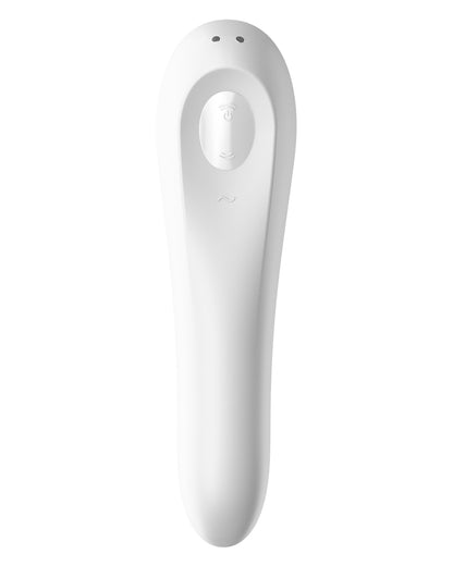 Satisfyer Dual Pleasure wibrator i bezdotykowy stymulator łechtaczki w jednym z aplikacją na smartfona biały