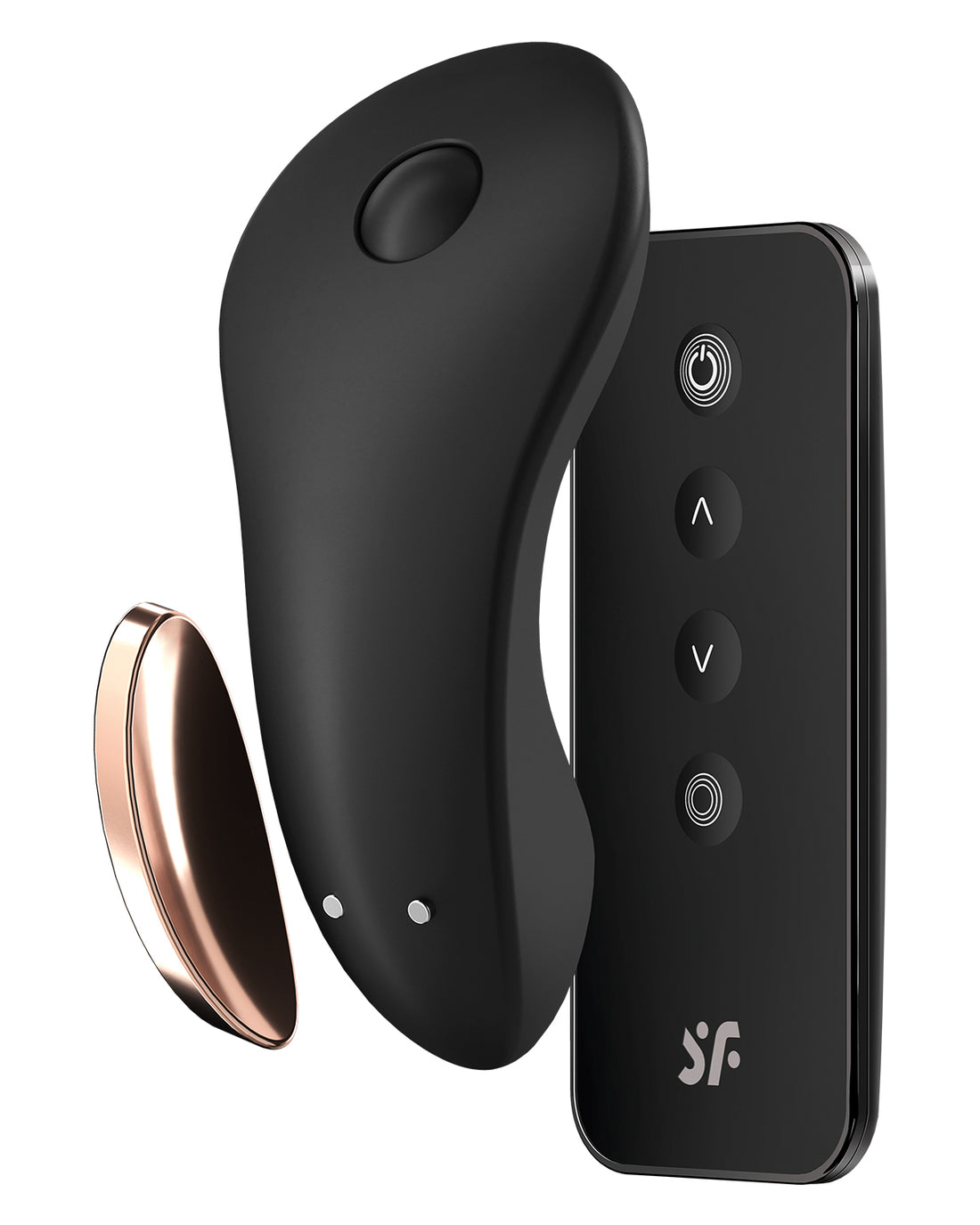Satisfyer Little Secret wibrująca wkładka do majtek z pilotem i aplikacją na smartfona czarna