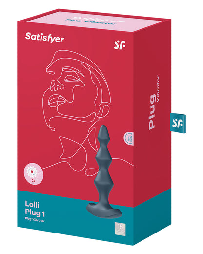 Satisfyer Lolli Plug 1 wibrujący korek analny szary
