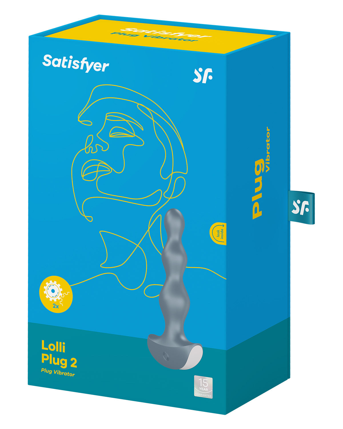 Satisfyer Lolli Plug 2 wibrujący korek analny szary