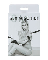 Sex & Mischief Silky Sash Restraint dwie szarfy do krępowania czarne