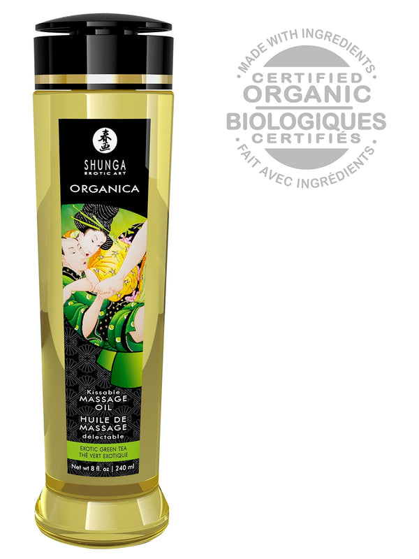 Shunga organiczny olejek do masażu zielona herbata 240 ml