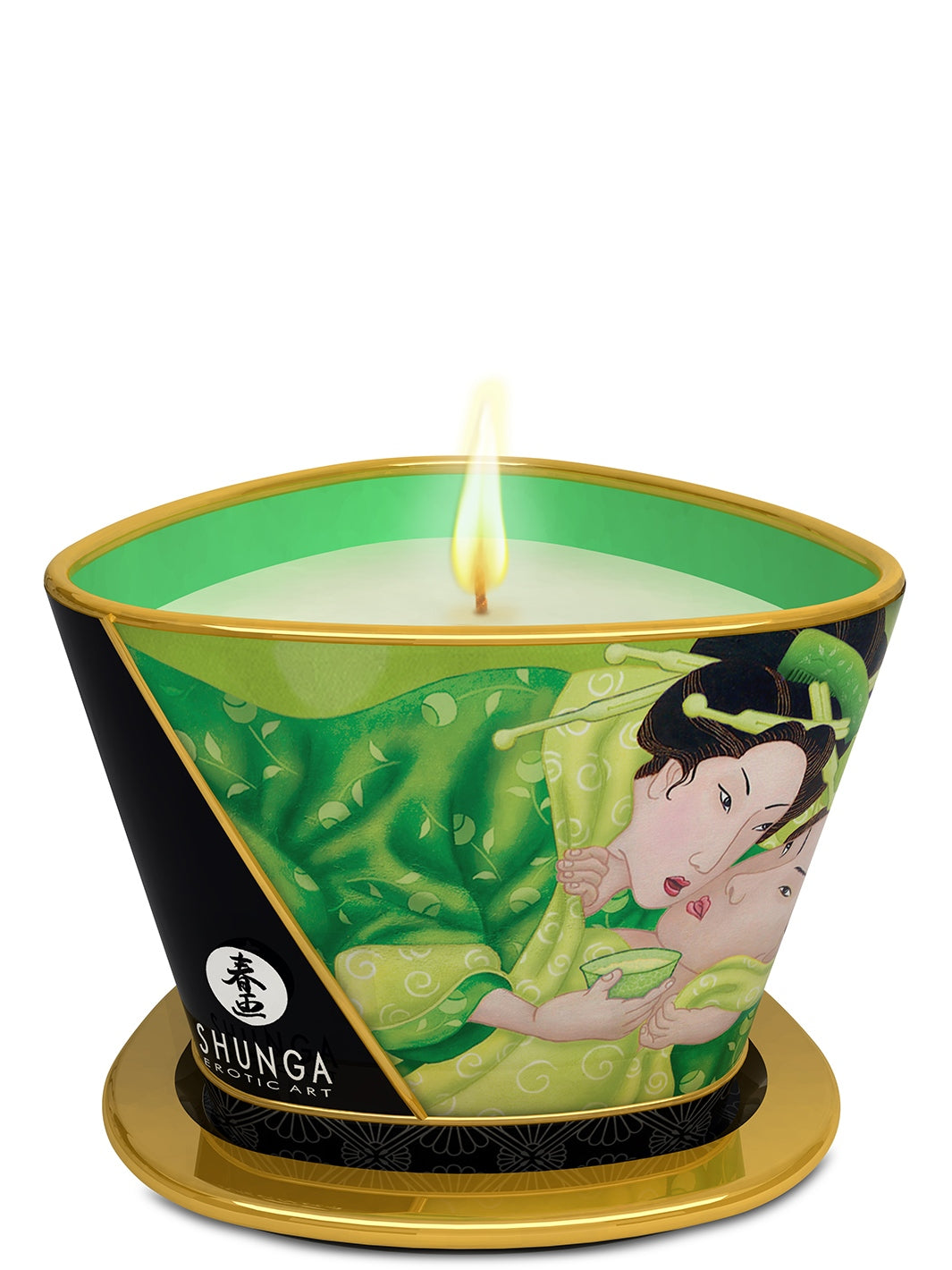 Shunga świeca do masażu zielona herbata 170 ml