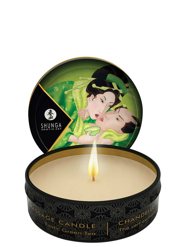 Shunga świeca do masażu zielona herbata 30 ml