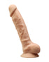 SILEXD Premium Silicone Dildo Model 1 dildo z przyssawką 20 cm beżowe