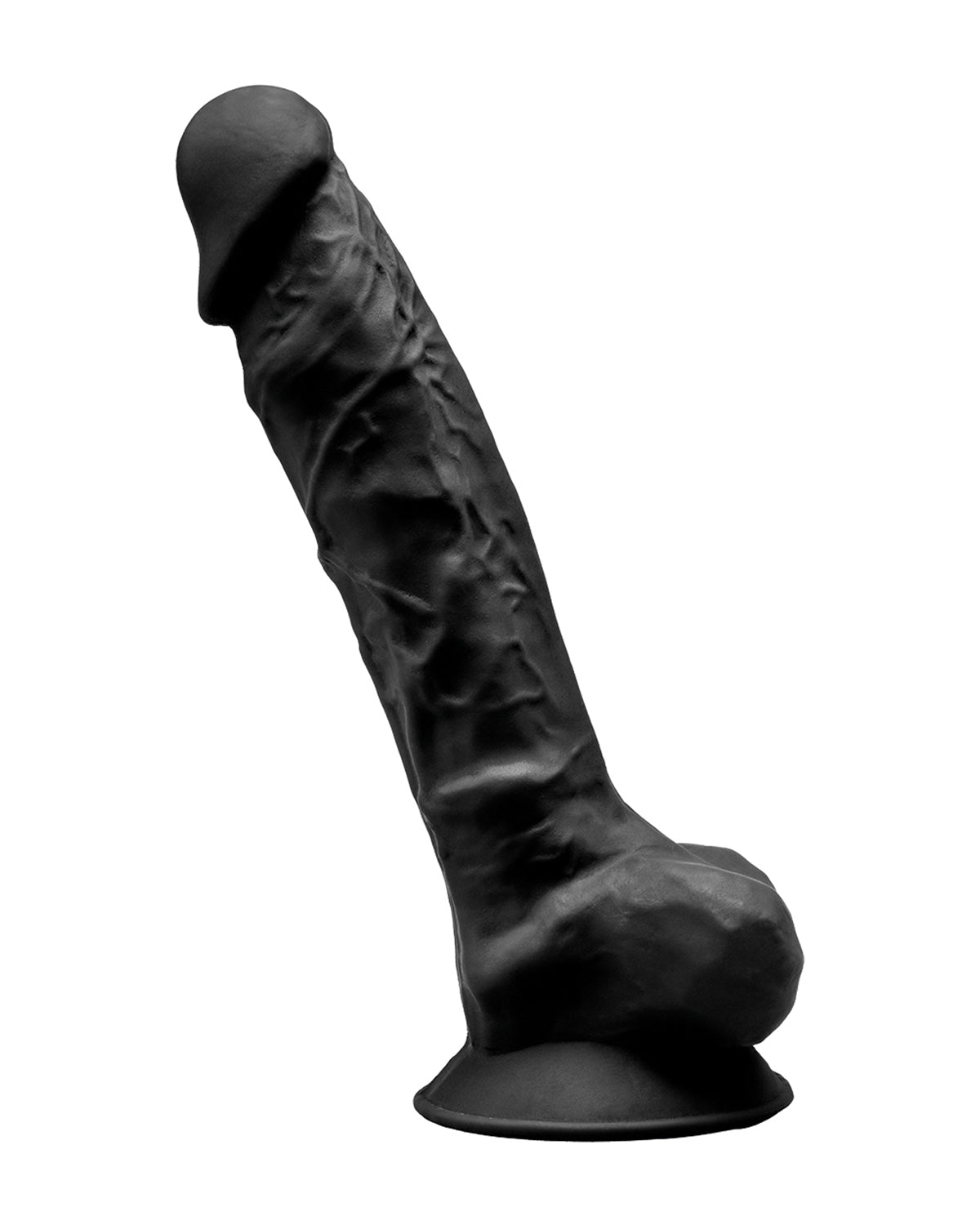 SILEXD Premium Silicone Dildo Model 1 dildo z przyssawką 23 cm czarne