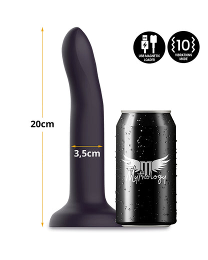 Silikonowe dildo z wibracjami i przyssawką rozmiar 20 cm x 3.5 cm Duman Mystic