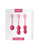 Svakom Nova Balls zestaw kulek do ćwiczeń mięśni kegla różowe