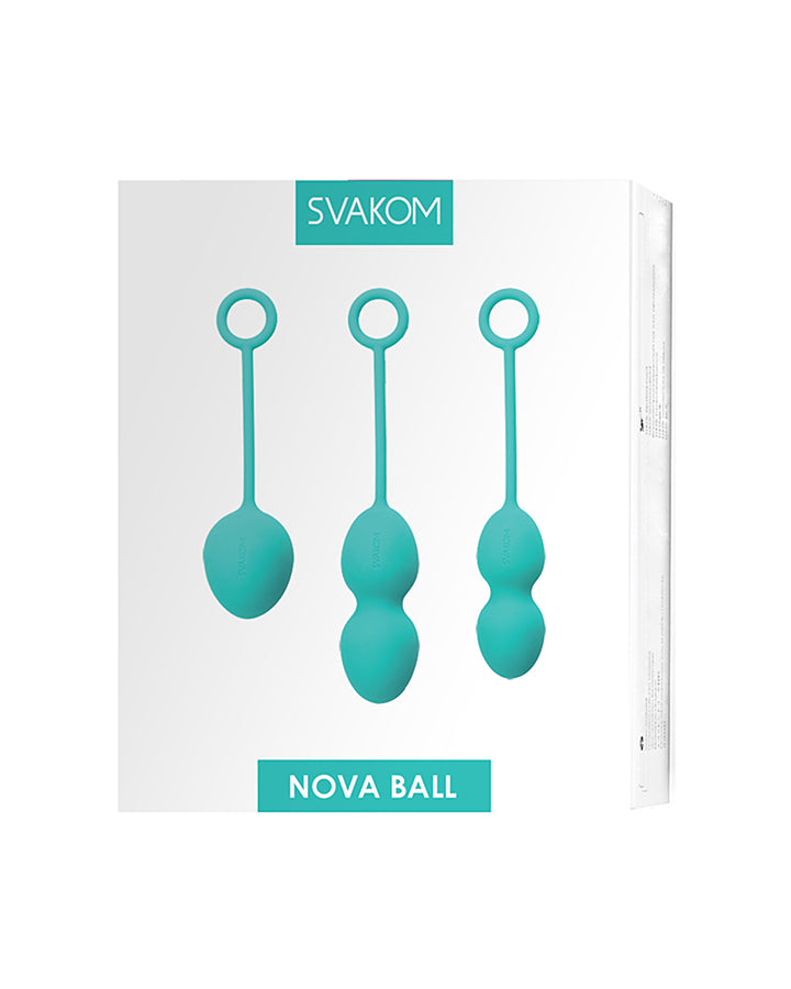 Svakom Nova Balls zestaw kulek do ćwiczeń mięśni kegla zielone