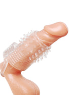 Wibrująca nakładka na penisa transparentna XR Brands Vibrating Textured Erection Sleeve