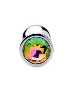 Aluminiowy korek analny rozmiar M Rainbow Prism Gem XR Brands