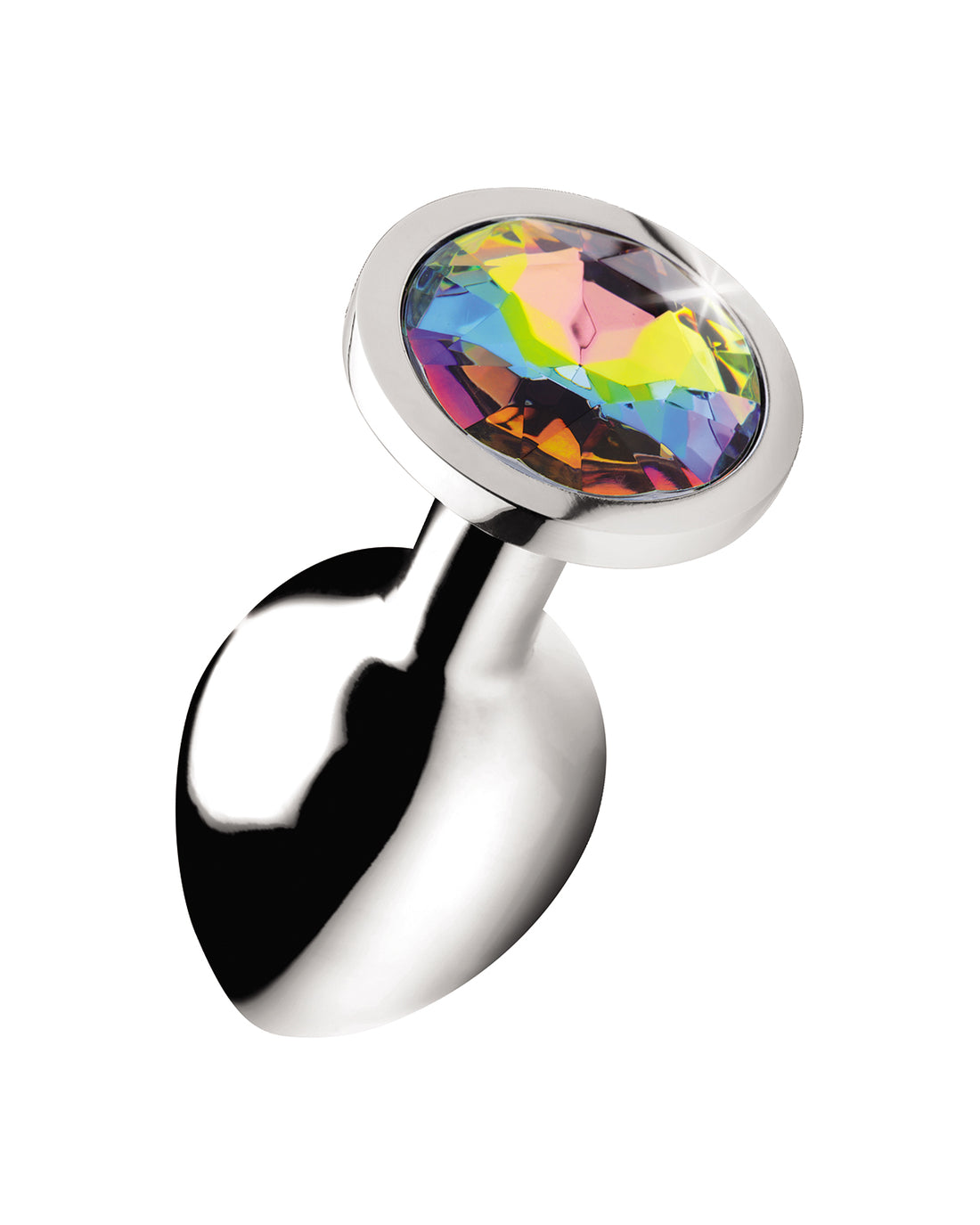 Aluminiowy korek analny rozmiar M Rainbow Prism Gem XR Brands