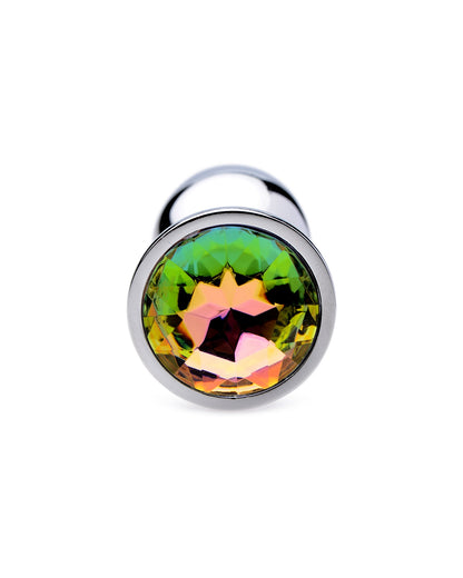 Aluminiowy korek analny rozmiar S Rainbow Prism Gem XR Brands
