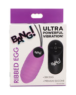 Wibrujące jajko 28X Ribbed Egg XR Brands
