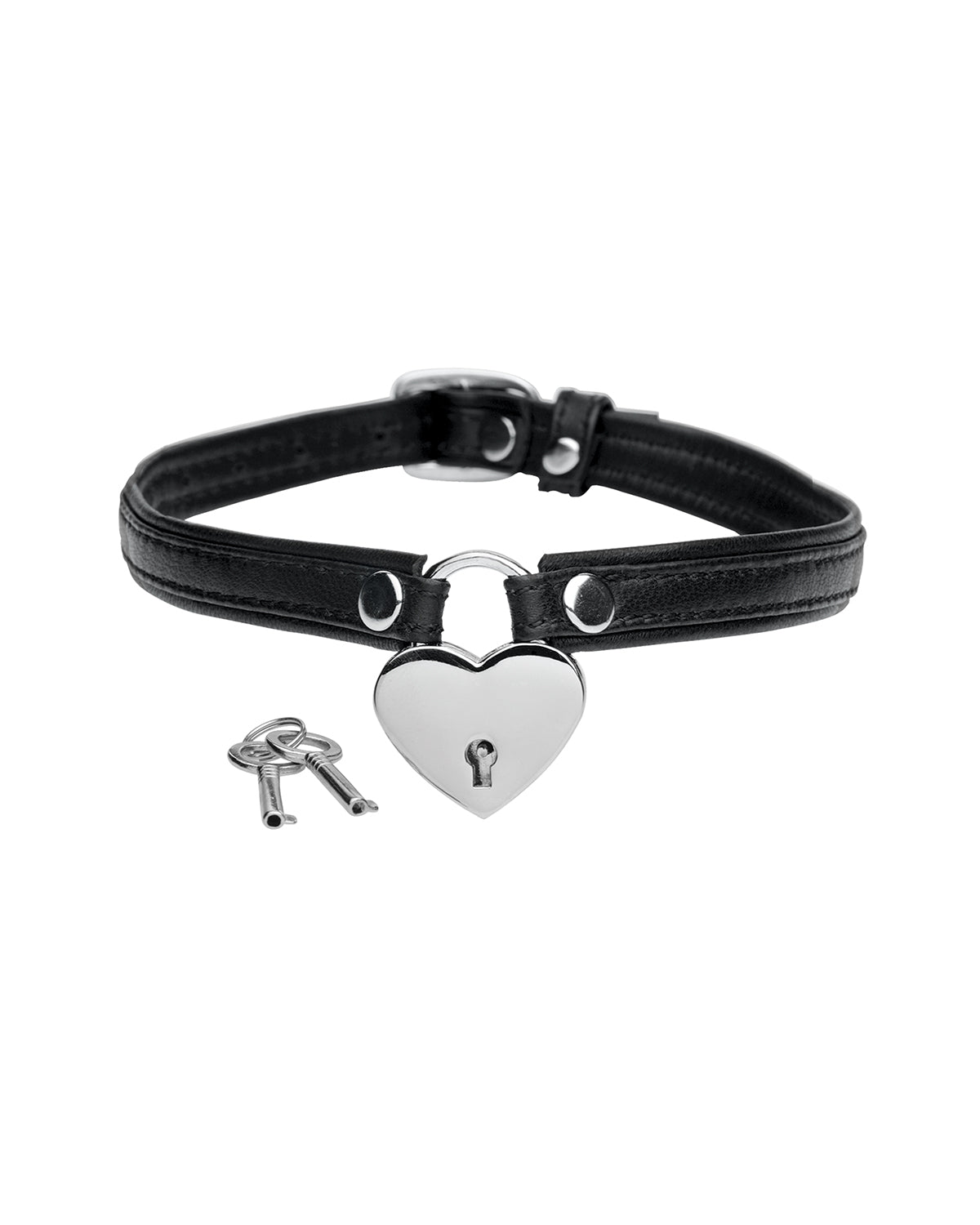 XR Brands Heart Lock with Keys choker z serduszkiem
