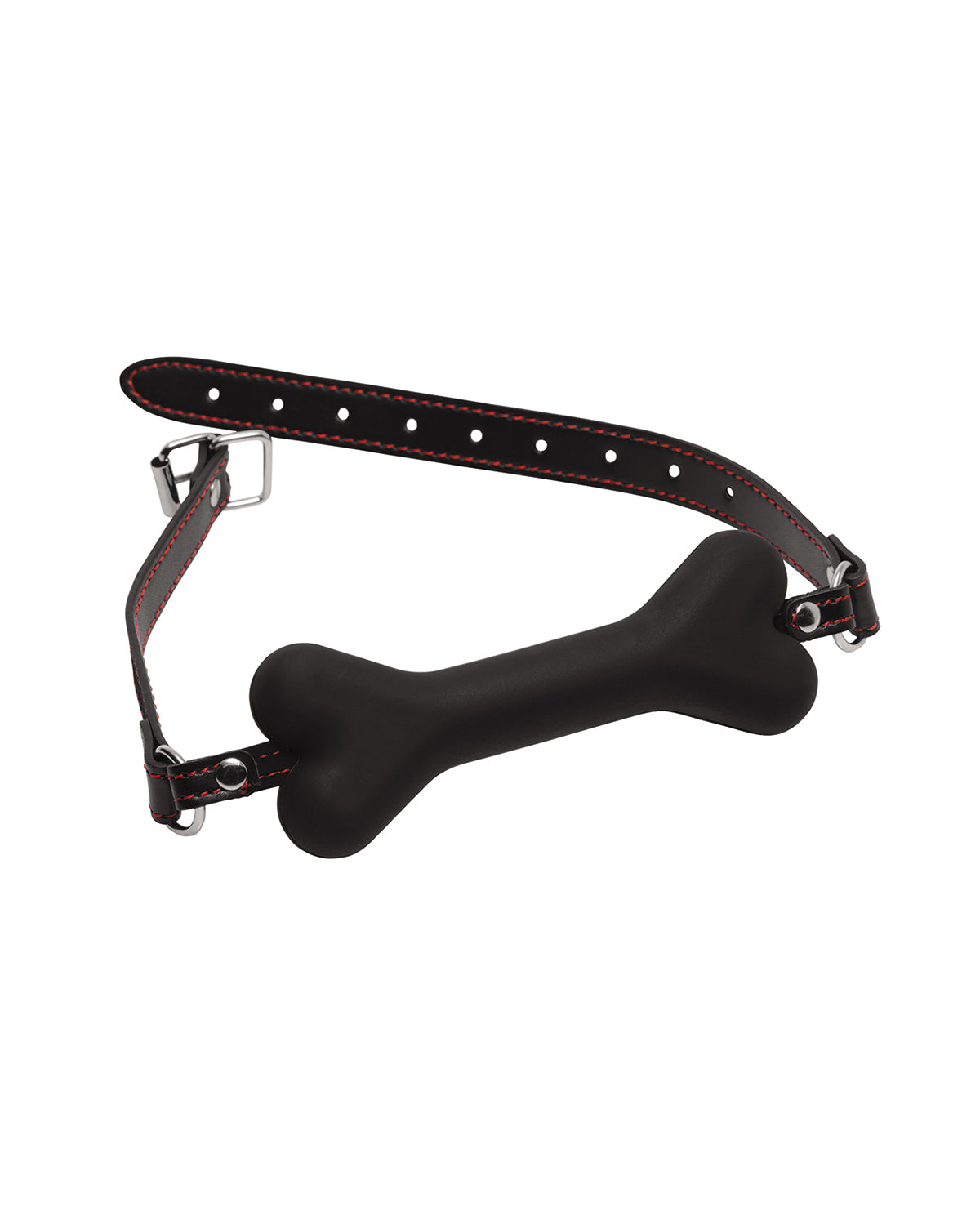XR Brands Hound Adjustable Dog Bone Gag knebel w kształcie kości czarny