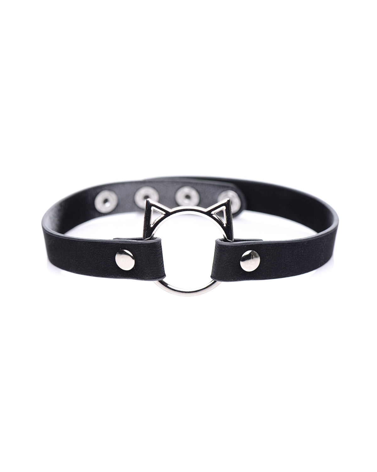 XR Brands Kinky Kitty choker z motywem kota czarny