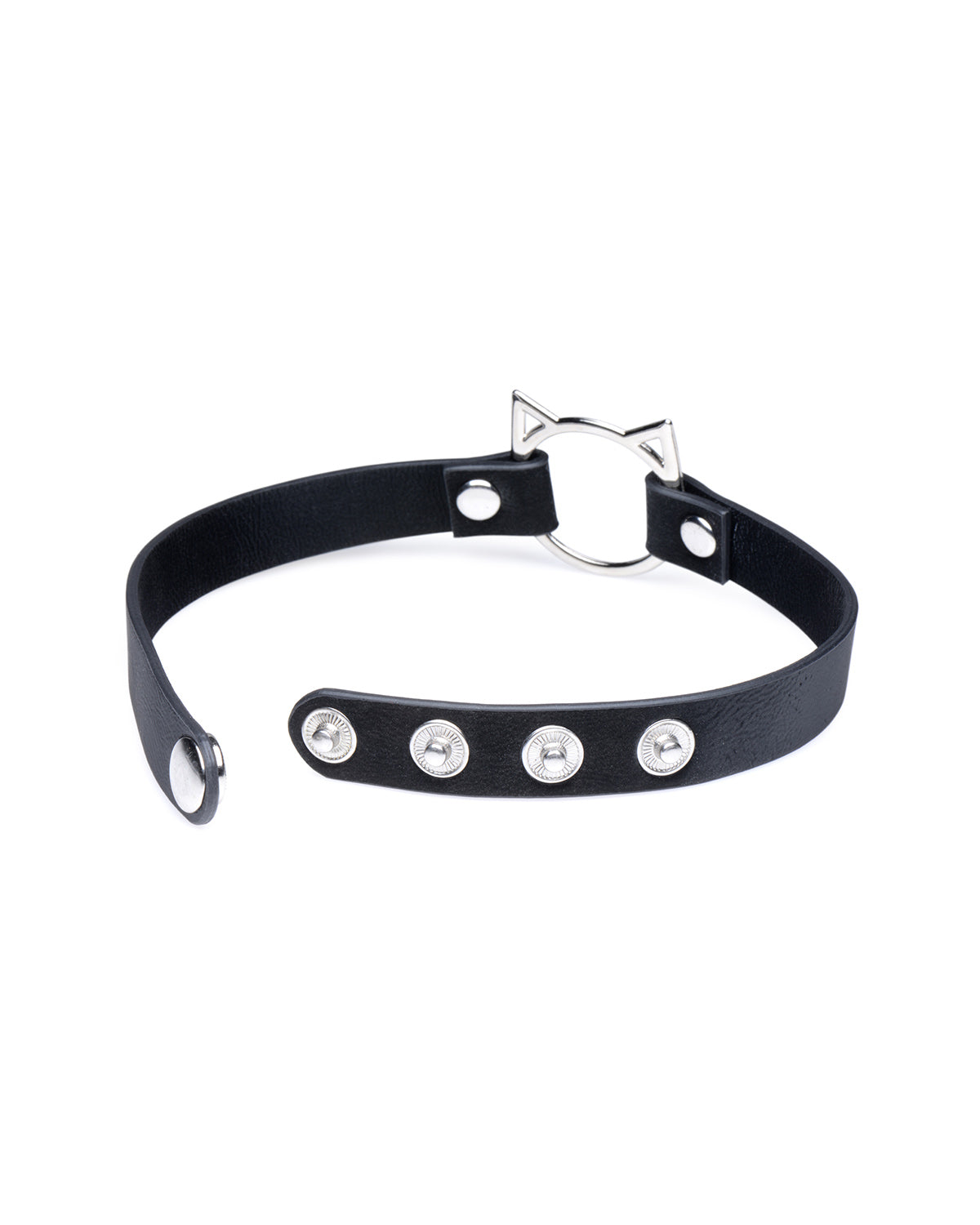 XR Brands Kinky Kitty choker z motywem kota czarny