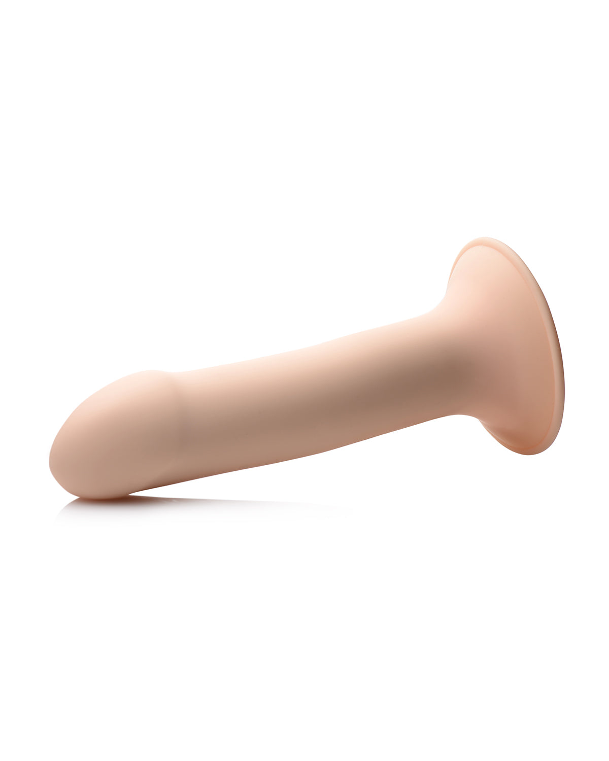 XR Brands Squeeze-It Phallic silikonowe dildo z przyssawką beżowe