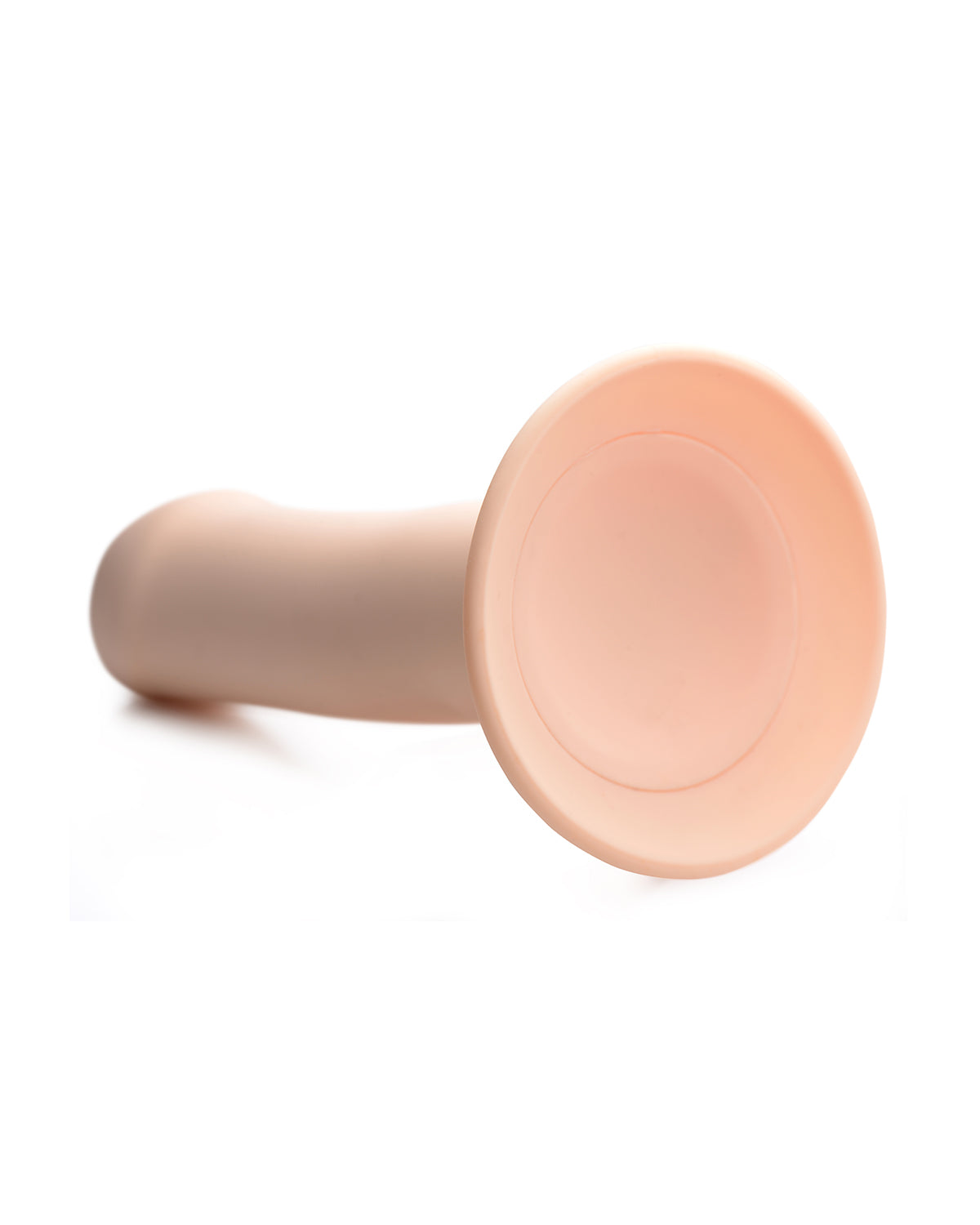 XR Brands Squeeze-It Phallic silikonowe dildo z przyssawką beżowe