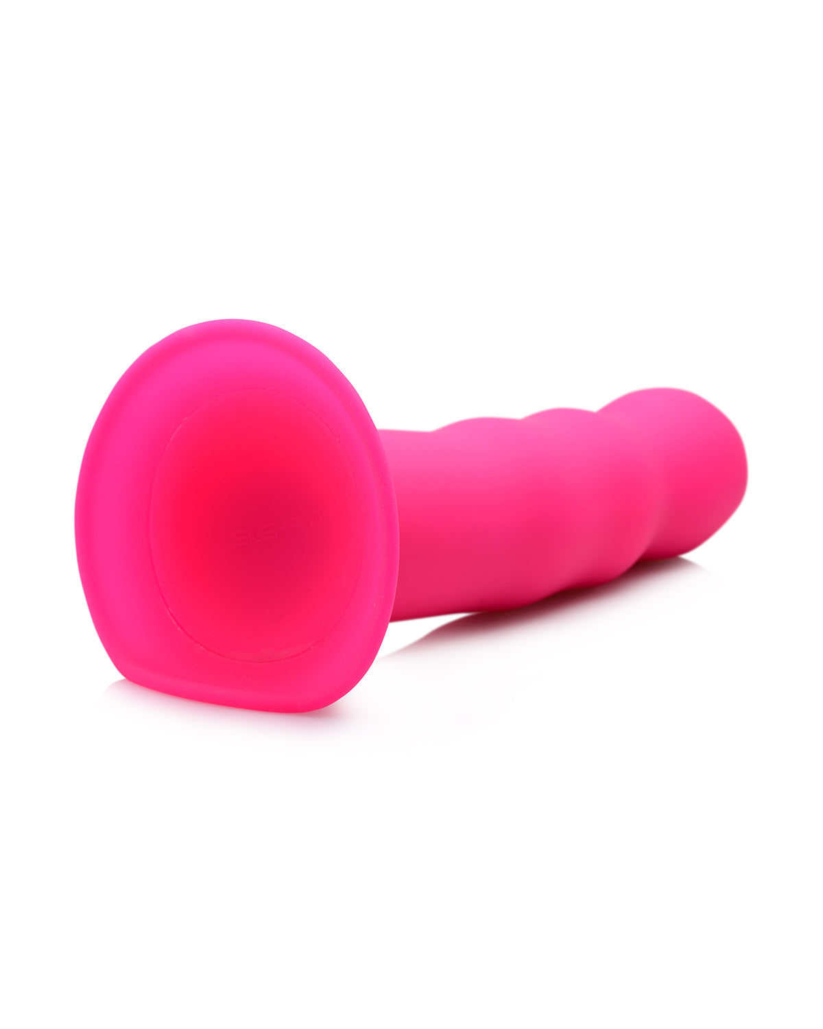 XR Brands Squeeze-It Wavy silikonowe dildo z przyssawką różowe