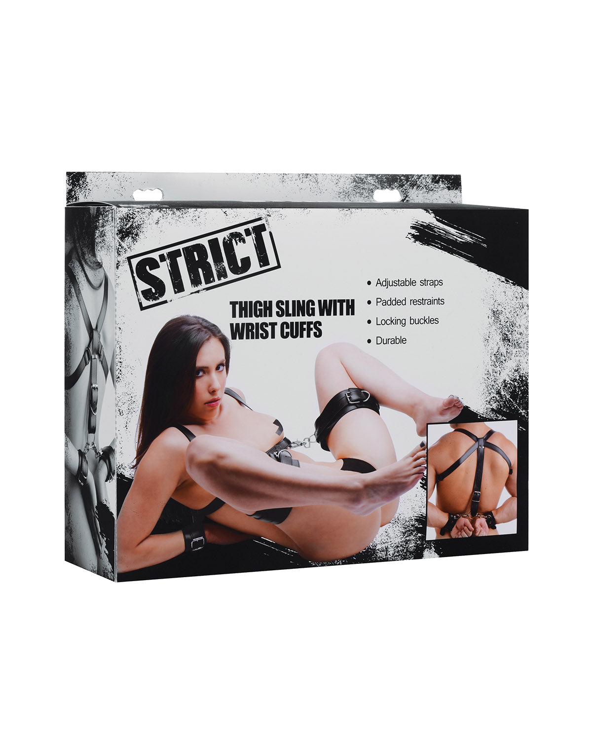 XR Brands Thigh Sling With Wrist Cuffs zestaw do krępowania czarny